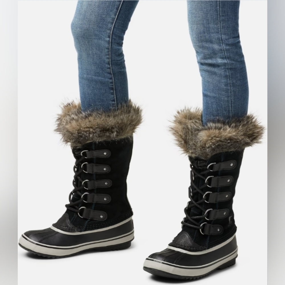 New, Sorel Women's Joan of Arctic Boot, Waterproof, Size 8 (Black, Quarry) - Picture 8 of 8